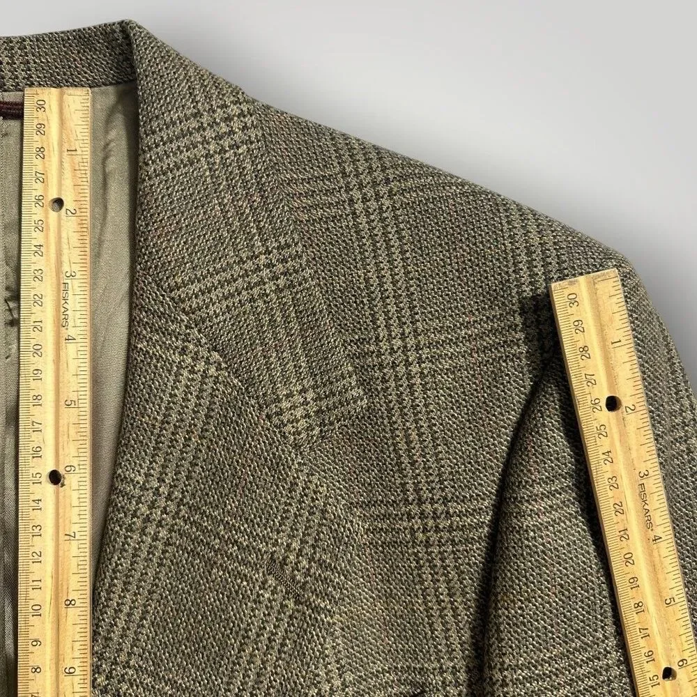 HART SHAFFNER MARX Vintage Mens Blazer Sport Coat 2 Button Suit Jacket Wool 42R